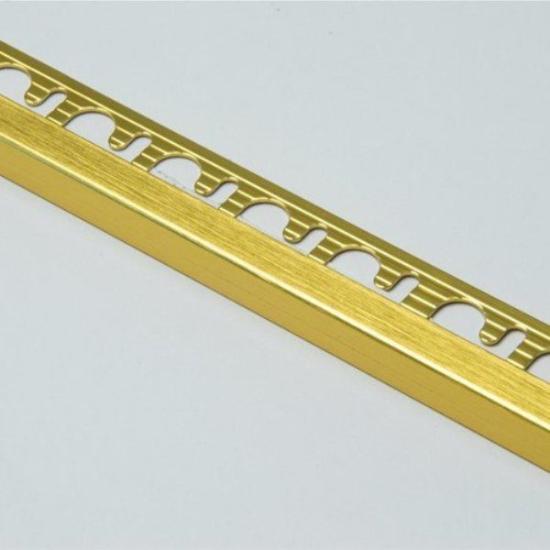 Prekės „Profilis, aliuminis anoduotas, auksinis, šveistas, h 10 mm, L  2,7 m, 1 vnt“ paveikslėlis