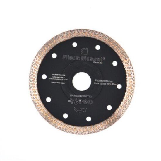 Prekės „Deimantinis diskas super fast turbo, sausam/šlapiam pjovimui, Ø125 mm, 22.2 mm“ paveikslėlis