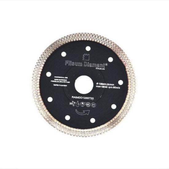 Prekės „Deimantinis diskas super turbo, sausam/šlapiam pjovimui, Ø125 mm, 22.2 mm“ paveikslėlis