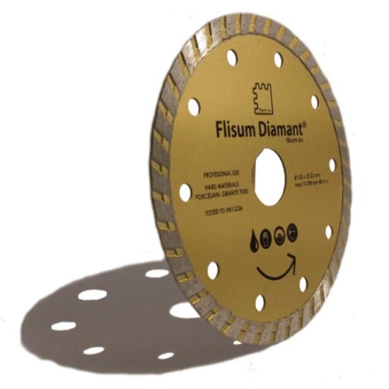Prekės „Deimantinis diskas turbo, sausam/šlapiam pjovimui, Ø125 mm, 22.2 mm“ paveikslėlis