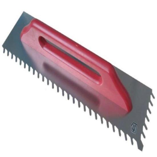 Prekės „Dantyta glaistyklė, kreiptais dantimis su medine rankena, 6 mm, 48x13cm“ paveikslėlis