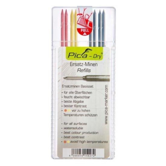 Prekės „Pica Dry refills MULTI-USE, 3-ju spalvų (keičiamos šerdelės) 8 vnt.“ paveikslėlis