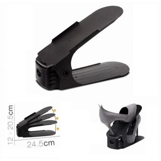Prekės „Batų laikiklis plast. 24.5*10*12cm, juodas“ paveikslėlis