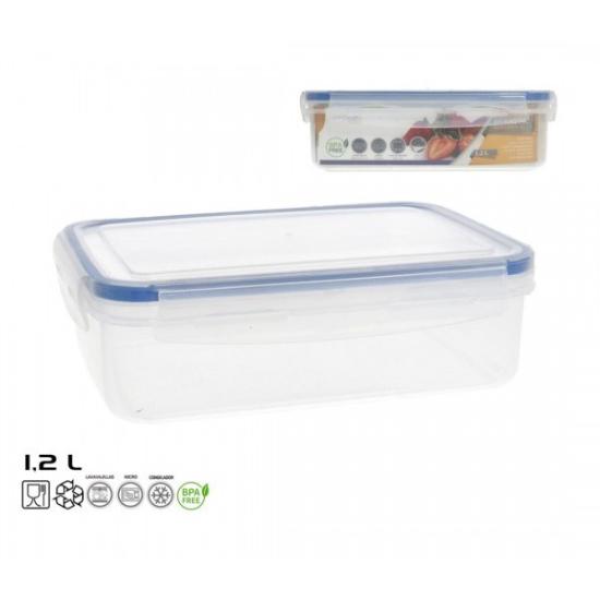 Prekės „Dėžutė maistui plast. hermetinė 1.2L 15*21*6.5cm“ paveikslėlis