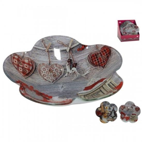 Prekės „Dubenėlis stikl. 17.5cm decor“ paveikslėlis