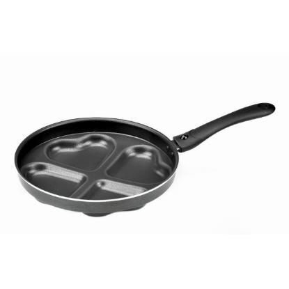 Prekės „Keptuvė 24cm 4 blynams širdelė RAVELLI 100 PAD24HR“ paveikslėlis