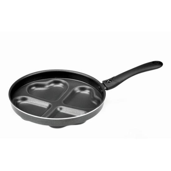 Prekės „Keptuvė 24cm 4 blynams širdelė RAVELLI 100 PAD24HR“ paveikslėlis