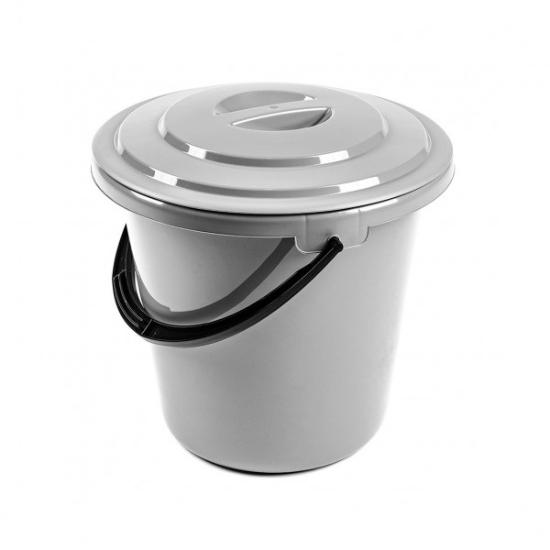 Prekės „Kibiras 10L plast. su dangčiu 0332/0325“ paveikslėlis