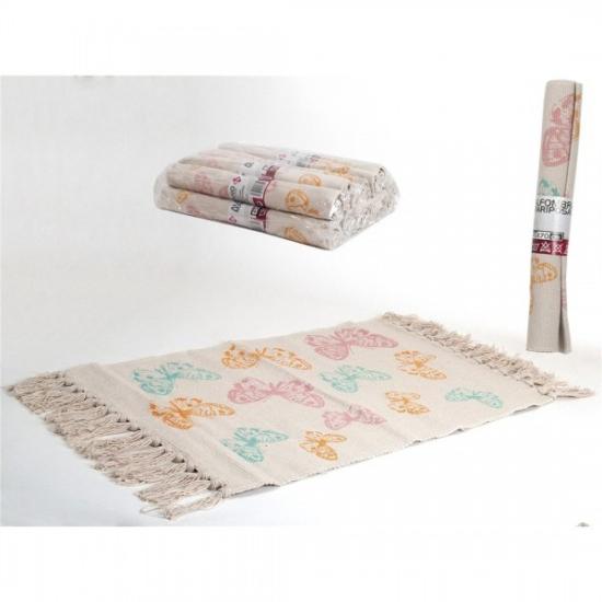 Prekės „Kilimėlis poliest/medviln. 70*45cm Drugeliai“ paveikslėlis