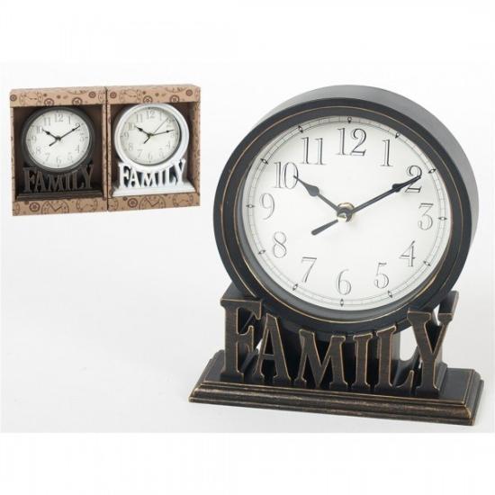 Prekės „Laikrodis plast. stalinis 21*19cm FAMILY“ paveikslėlis