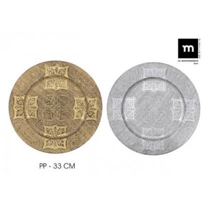 Prekės „Lėkštė-padėkliukas plast. 33cm LA MEDITER“ paveikslėlis