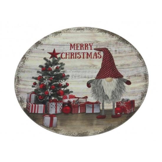 Prekės „Lėkštė-padėkliukas plast. 33cm Merry Christmas“ paveikslėlis