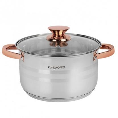 Prekės „Puodas nerūd. pl. 20cm 3.6L indukc. BARI AU“ paveikslėlis
