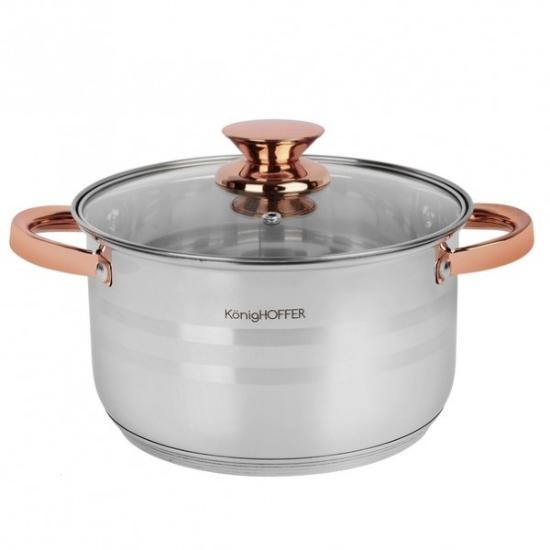 Prekės „Puodas nerūd. pl. 24cm 6.0L indukc. BARI AU“ paveikslėlis