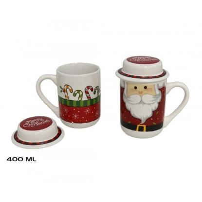 Prekės „Puodukas 400ml su dangteliu Christmas“ paveikslėlis