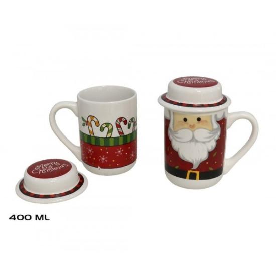 Prekės „Puodukas 400ml su dangteliu Christmas“ paveikslėlis