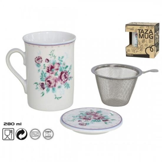 Prekės „Puodukas su met. sieteliu 280ml GARDEN“ paveikslėlis