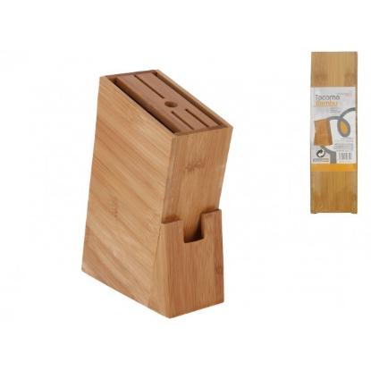 Prekės „Stovas peiliams bambuk. 22*15*6.5cm“ paveikslėlis