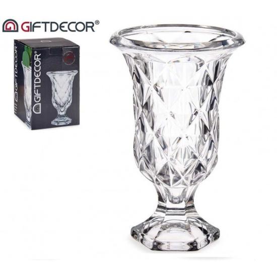 Prekės „Vaza stikl. 23*14.8cm su kojele GIFT DECOR“ paveikslėlis
