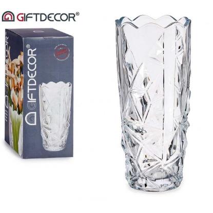Prekės „Vaza stikl. 25*12cm DIAMOND“ paveikslėlis