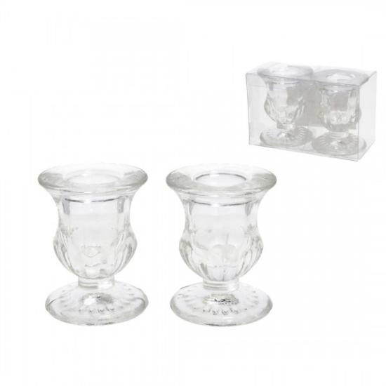 Prekės „Žvakidės stikl. 6.1*5cm 2vnt 31205“ paveikslėlis