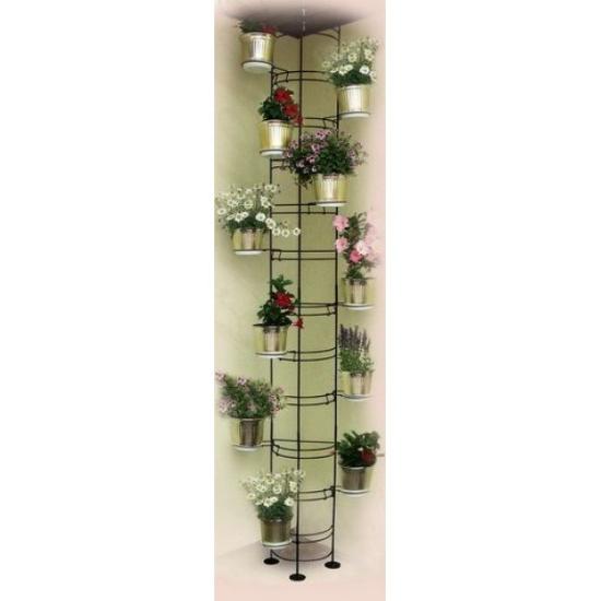 Prekės „Stovas gėlėms 10-0482-2 250*30cm iki lubų juodas“ paveikslėlis