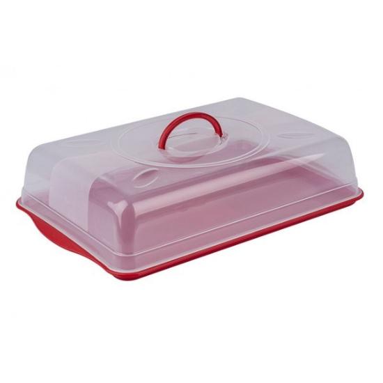 Prekės „Padėklas plast. su dangčiu 40*30cm 3908“ paveikslėlis
