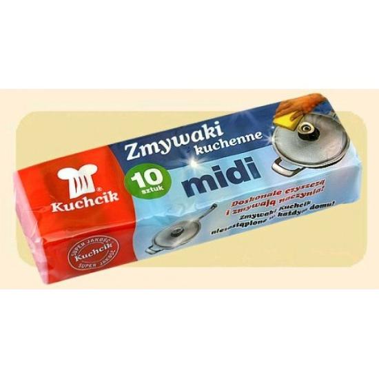 Prekės „Virtuvinės kempinėlės MIDI 10vnt 3001“ paveikslėlis