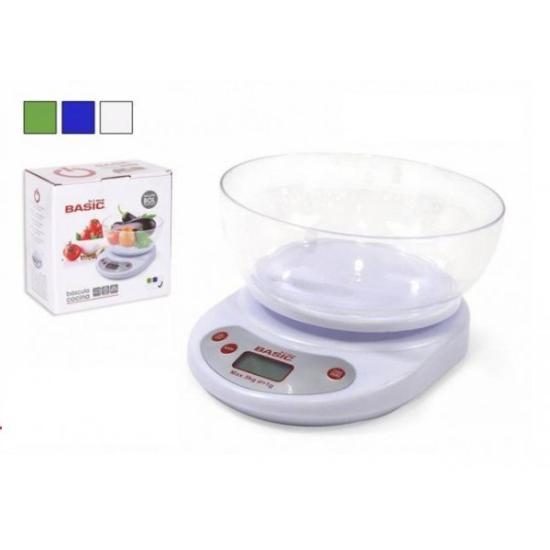 Prekės „Svarstyklės virtuvinės elektron. 5kg BASIC“ paveikslėlis