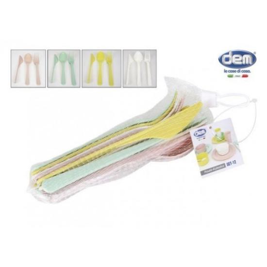 Prekės „Stalo įrankių plast. 12vnt rink. DEM“ paveikslėlis