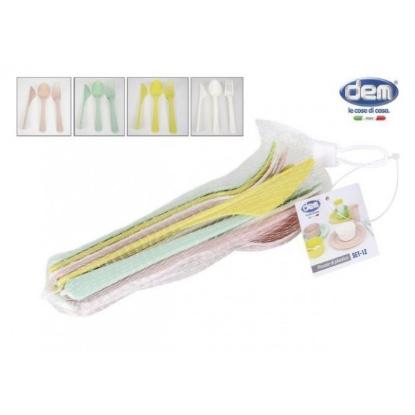 Prekės „Stalo įrankių plast. 12vnt rink. DEM“ paveikslėlis