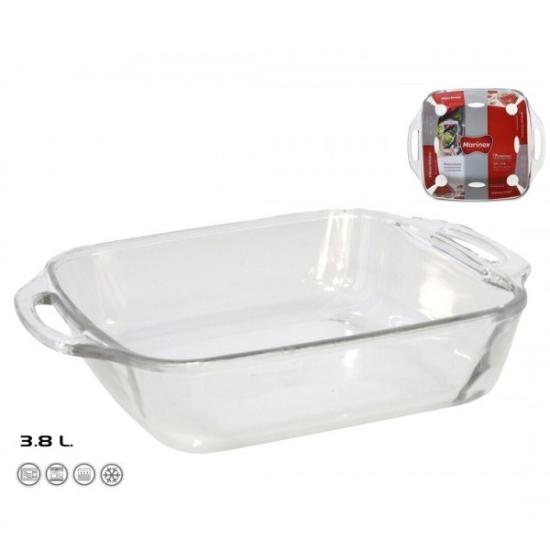 Prekės „Indas kepimui stikl. 3.8L 34*28*7cm s/r Marinex“ paveikslėlis
