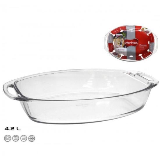 Prekės „Indas kepimui stikl. 4.2L 40*27.5*7cm s/r Marinex“ paveikslėlis