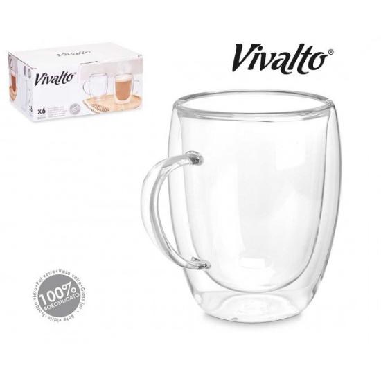 Prekės „Puodukas su dviguba sienele 340ml 85372 Vivalto“ paveikslėlis