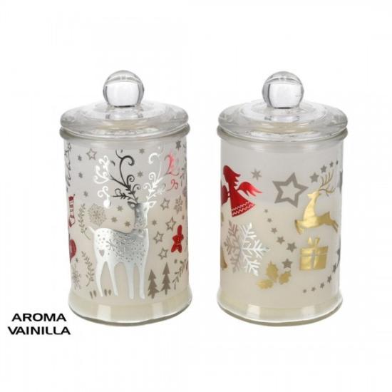 Prekės „Žvakė stikl. indelyje s/d 11*6cm BELLA“ paveikslėlis