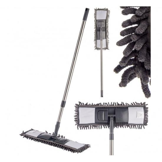 Prekės „Šepetys su šluoste MOP met teleskop. 42*12cm 140cm“ paveikslėlis