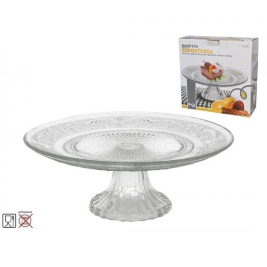 Prekės „Tortinė stikl. 25cm su kojele 92192“ paveikslėlis