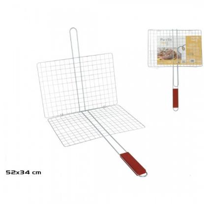 Prekės „Kepimo grotelės med.rank. 34*24cm BBQ“ paveikslėlis