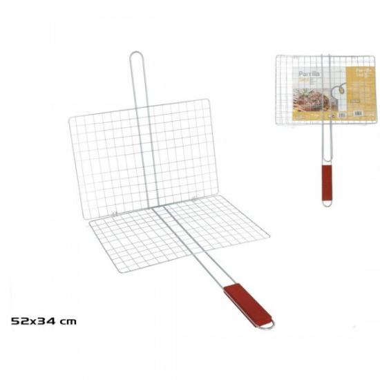 Prekės „Kepimo grotelės med.rank. 34*24cm BBQ“ paveikslėlis