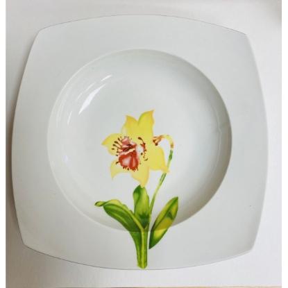 Prekės „Lėkštė 23cm gili kv decor“ paveikslėlis