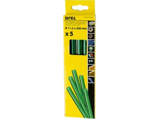 Prekės „Karštų klijų lazdelės 11,2 mm x 200 mm, su blizgučiais, žalios, 5 vnt.
“ paveikslėlis