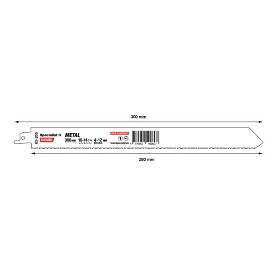 Prekės „SPECIALIST+ pjūklas metalui, 300 mm, 10-14TPI“ paveikslėlis