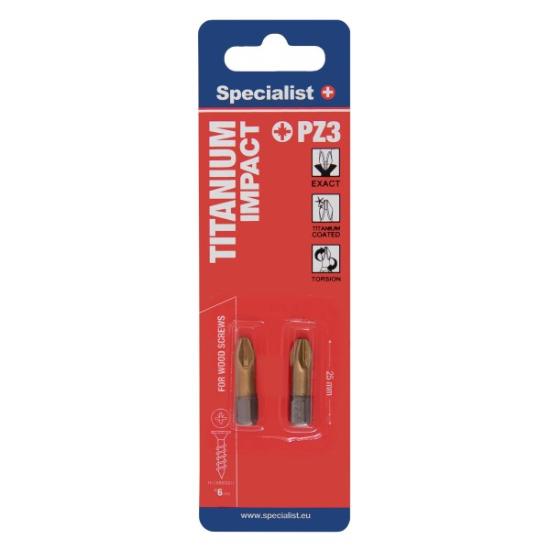 Prekės „SPECIALIST+ antgalis TITANIUM PZ3, 25 mm, 2 vnt.“ paveikslėlis