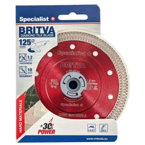 Prekės „Diskas deimantinis 180x1,8x25,4 mm Britva Specialist“ paveikslėlis