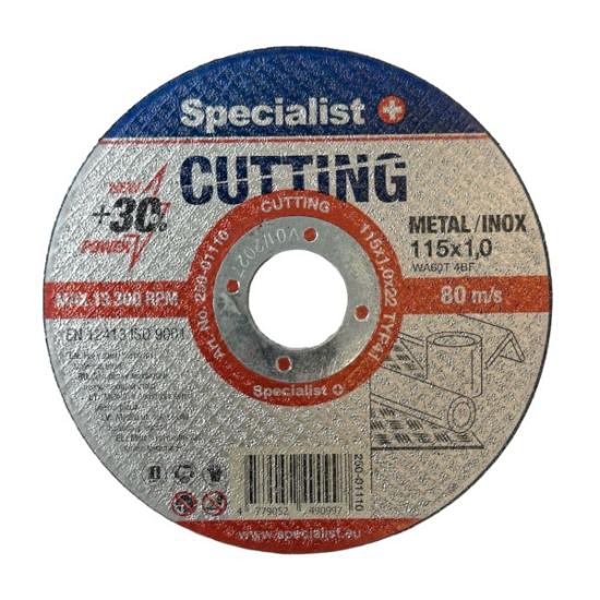 Prekės „SPECIALIST+ metalo pj.diskas, 115x1.0x22 mm“ paveikslėlis