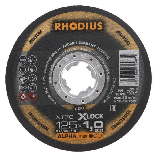 Prekės „Met.pj. diskas XT70 125x1,5x22 X-LOCK“ paveikslėlis