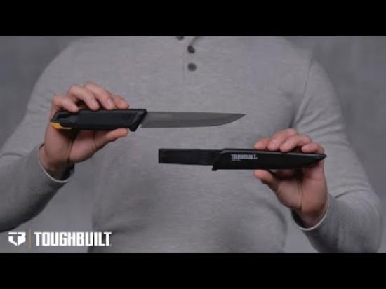 Prekės „Peilis apšiltinimo medžiagoms Toughbuilt + dėklas“ paveikslėlis