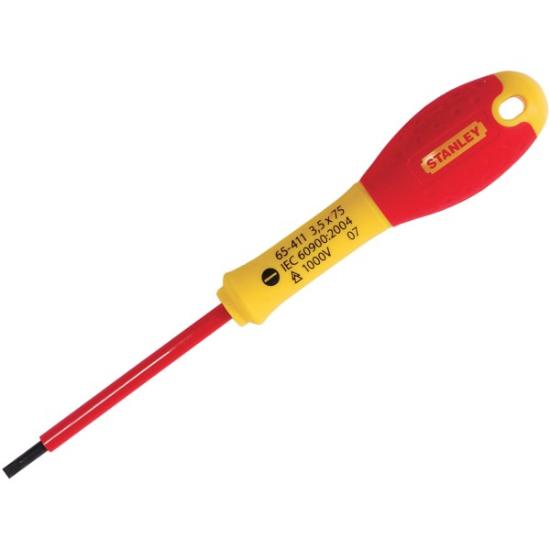 Prekės „Stanley Fatmax el. atsuktuvas VDE 3,5x75 mm, 1000V (su blisteriu)“ paveikslėlis