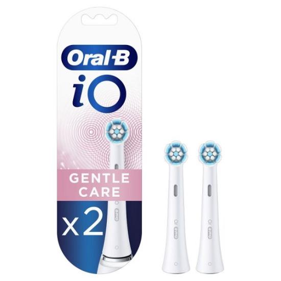Prekės „BRAUN iO RB SW-2 Gentle Care White 2ct antgaliai dant šepetėliui“ paveikslėlis