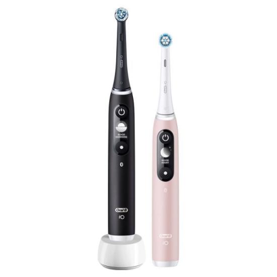 Prekės „BRAUN iOM6d.2J6 Duo Black + Pink  dantų šepetėlis“ paveikslėlis